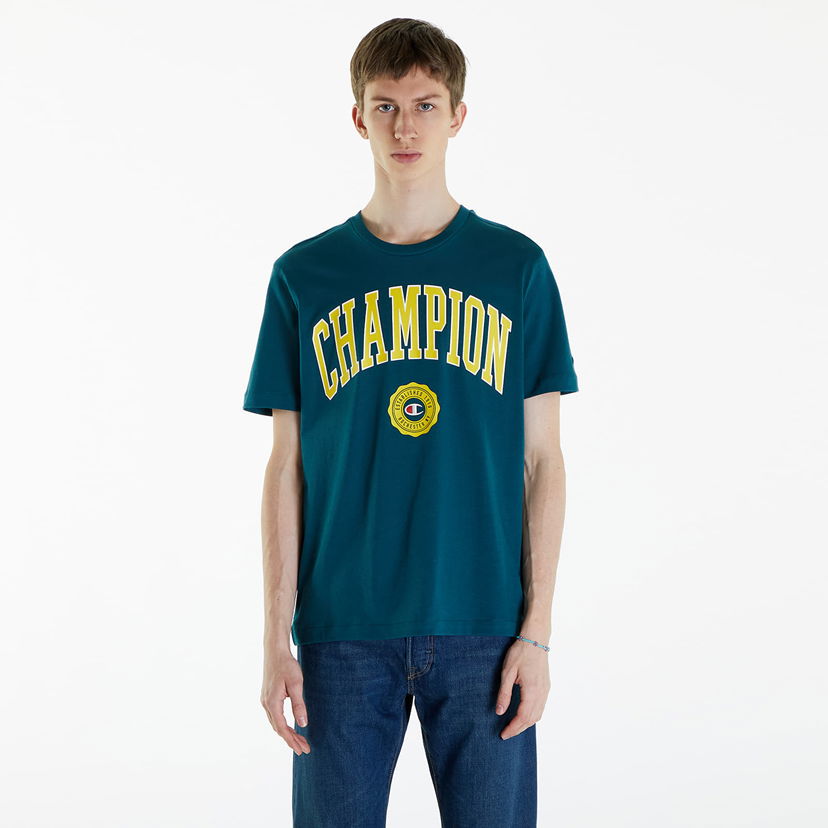 T-shirt Champion Crewneck T-Shirt Green Grøn | 219852 CHA GS549