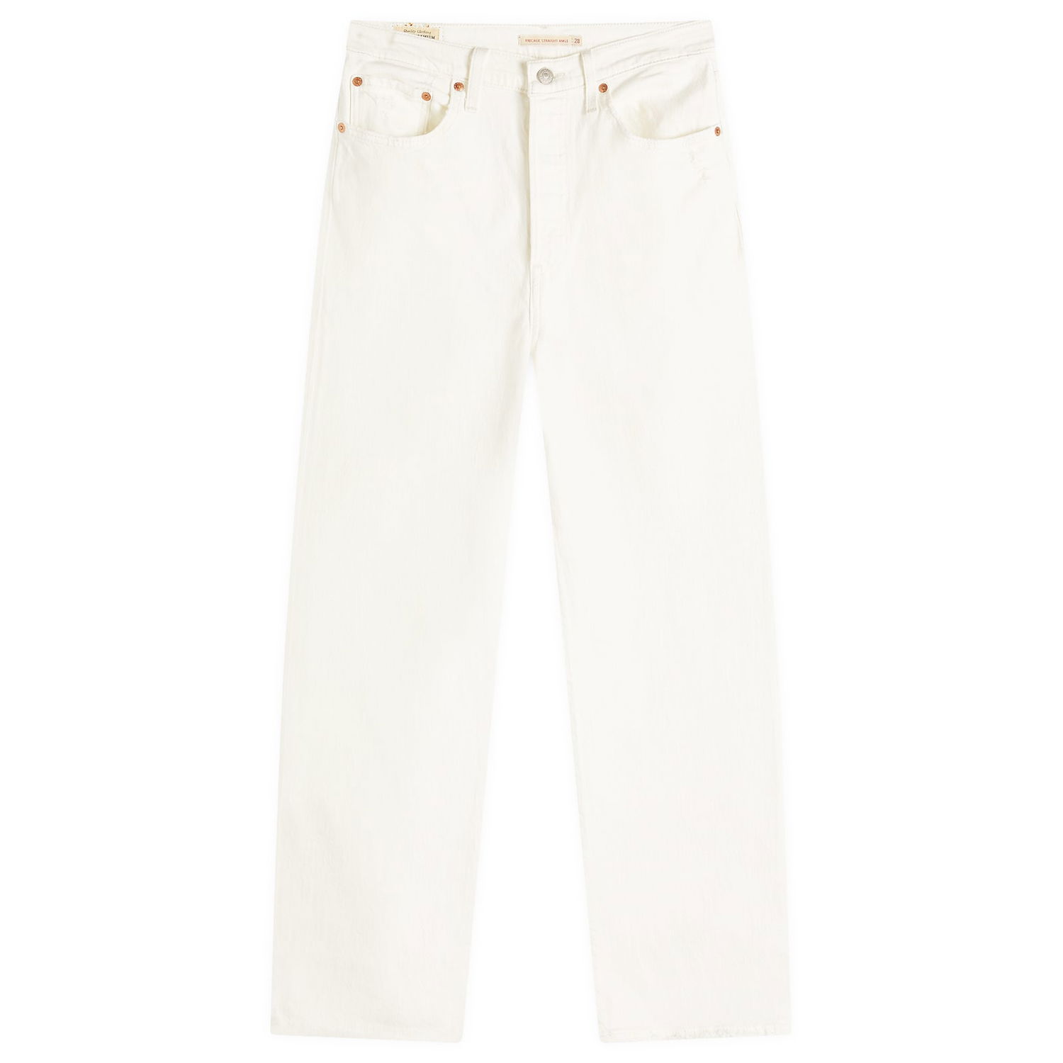 Jeans Levi's Women's Ribcage Straight Ankle Jeans Size 26 Hvid | 72693-0076, 0