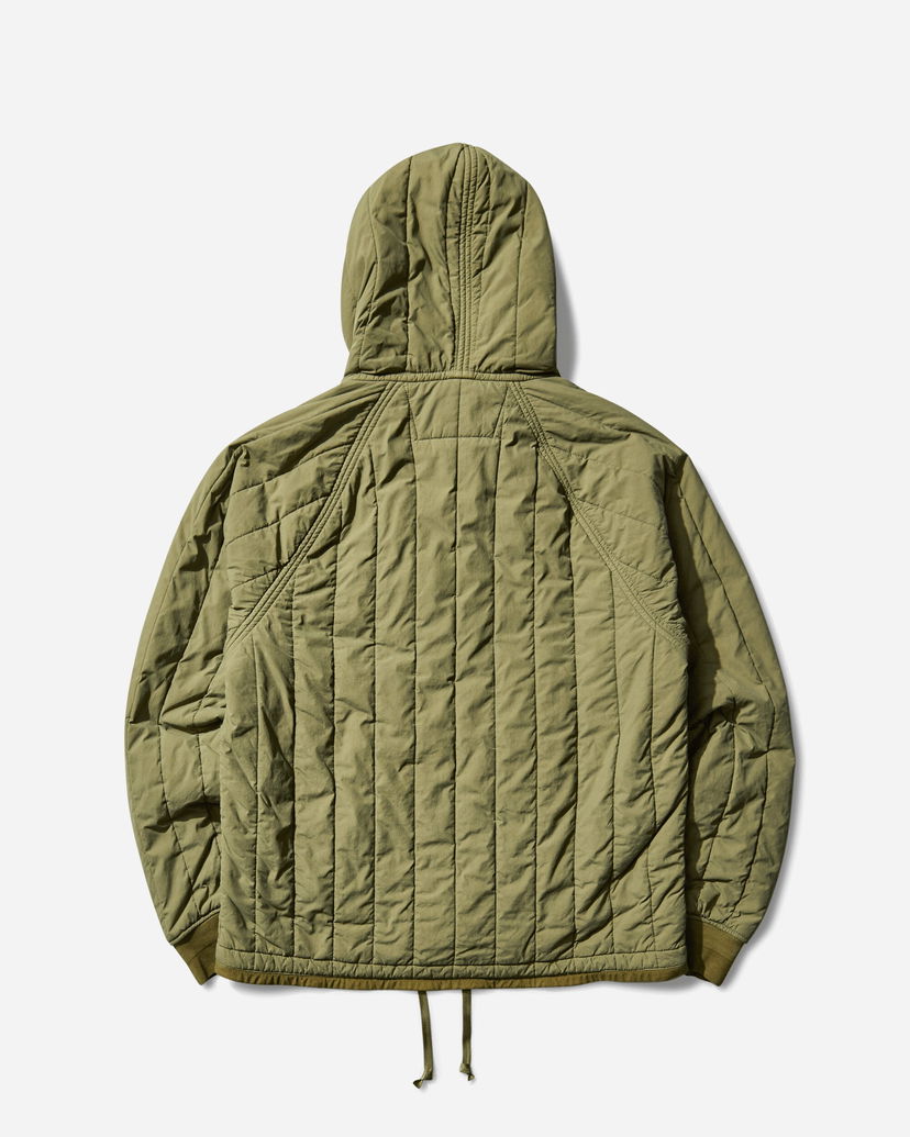 Puffer jakke C.P. Company GD Quilted Hooded Liner Goggle Jacket Grøn | 19CMOW081A-110437G 652