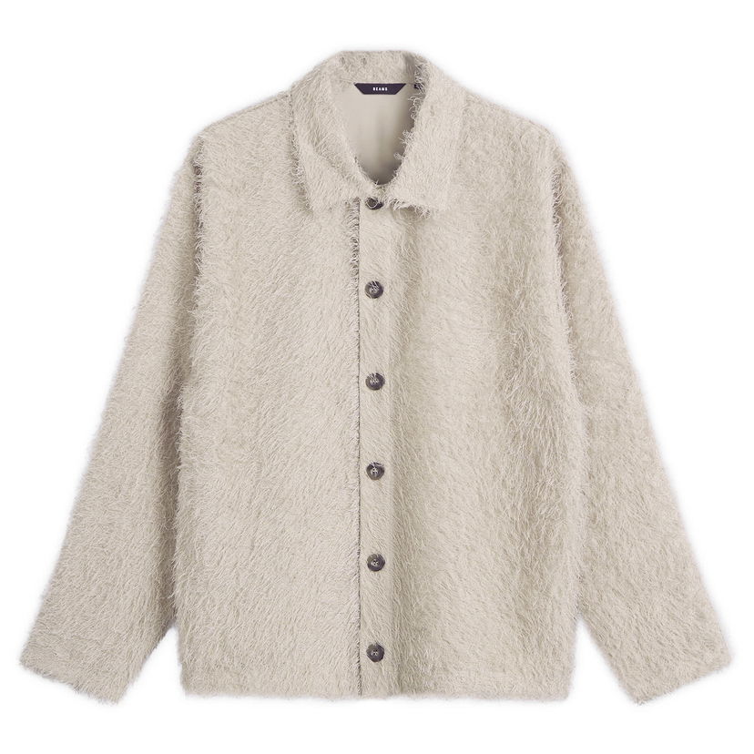 Skjorte BEAMS Fringe Overshirt Beige | 1111-1247-803-20