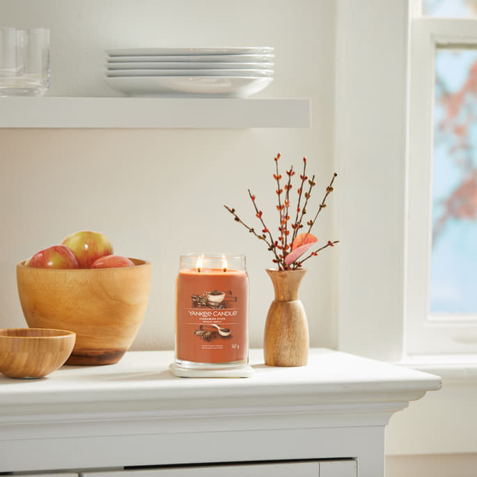 Stearinlys Yankee Candle Large Jar Candle Cinnamon Stick 2 Wicks Orange | 40375, 1