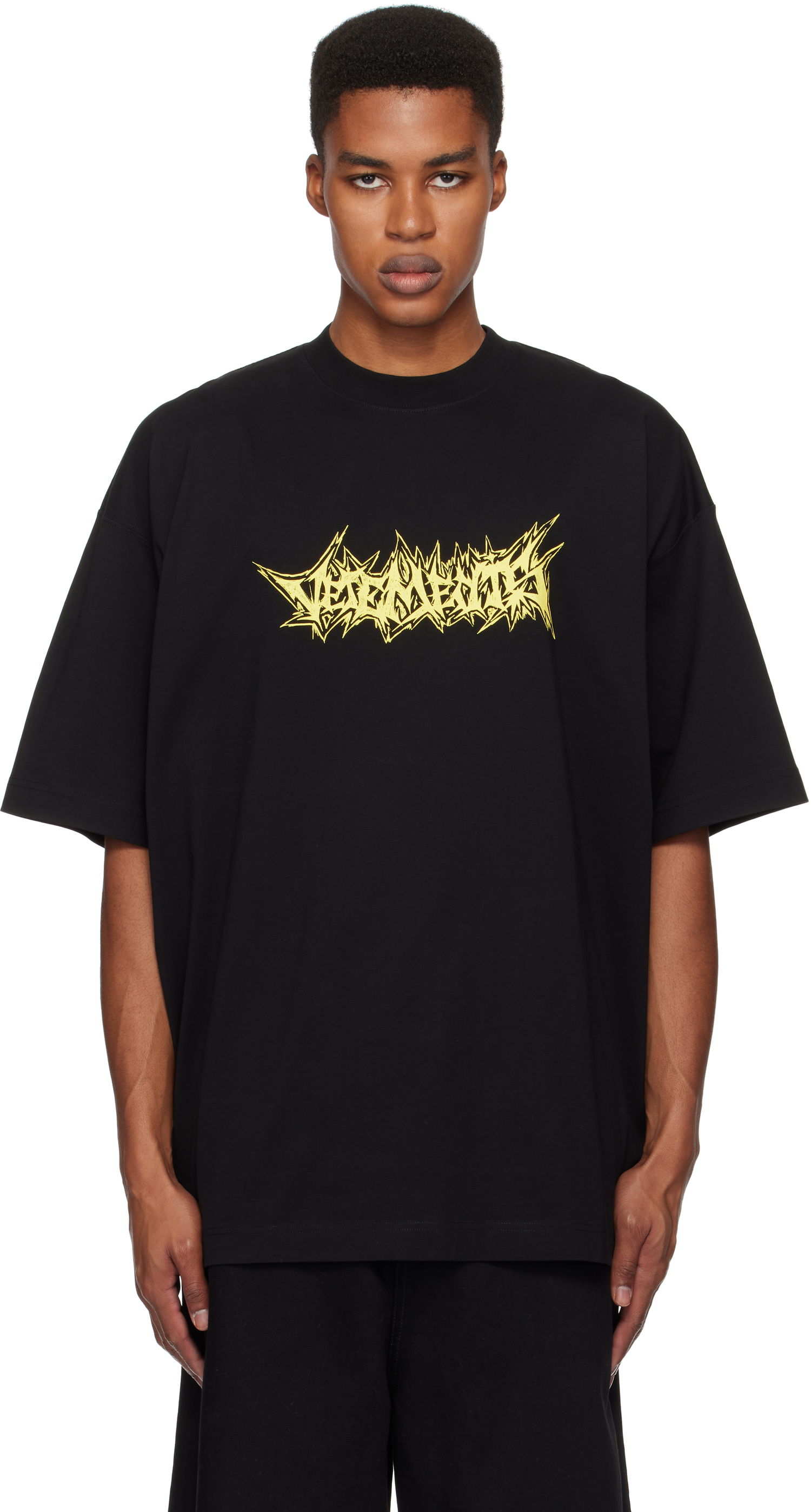 T-shirt VETEMENTS Living Legend Oversized T-Shirt Sort | UA66TR655B, 0