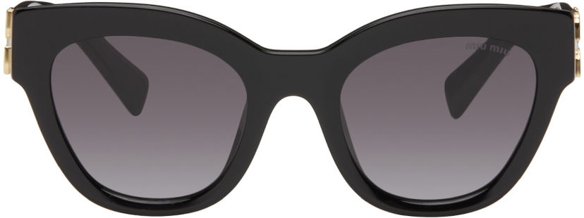 Solbriller Miu Miu Miu Miu Cat-Eye Sunglasses Sort | 0MU 01YS 8056597782418