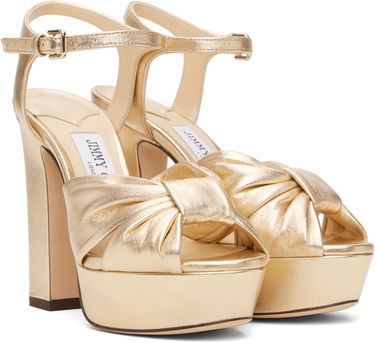 Kjole Jimmy Choo Jimmy Choo Heloise 120 Heeled Sandals Metalisk | HELOISE 120, 3