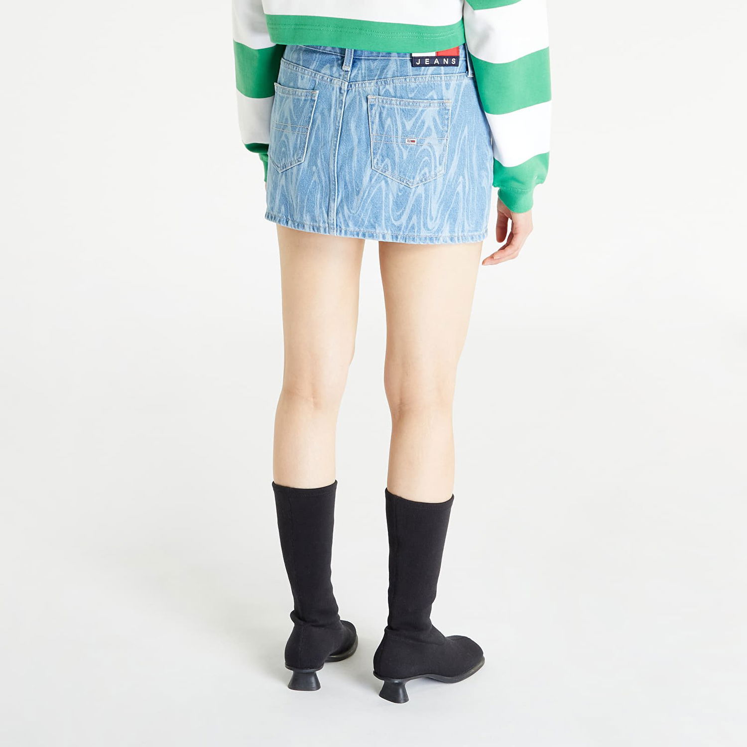 Nederdel Tommy Hilfiger Sophie Micro Mini Skirt Denim Blå | DW0DW15631 1AB, 0