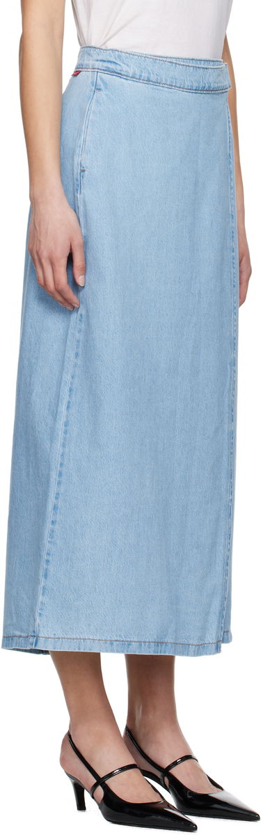 Nederdel Levi's Column Wrap Denim Maxi Skirt Blå | 001VG-0000, 1