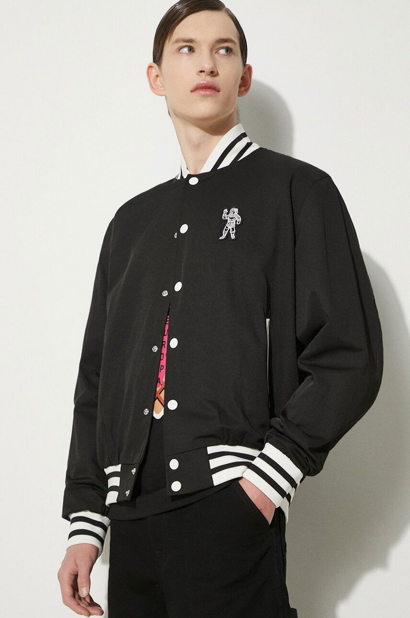 Bomberjakke BILLIONAIRE BOYS CLUB Billionaire Boys Club Arch Logo Lightweight Varsity Bomber Jacket Sort | B24201