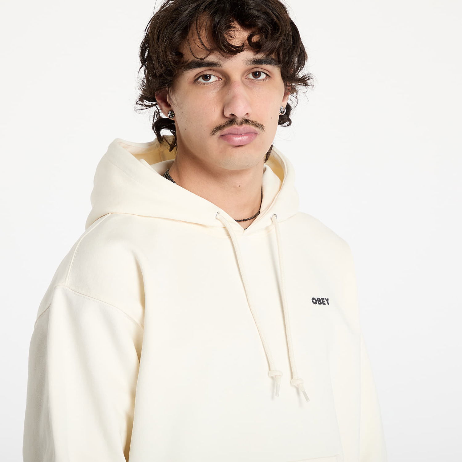Sweatshirt OBEY OBEY Bold Eye Hoodie Hvid | 117464051-UBL, 1