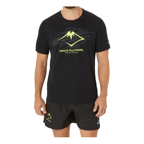 T-shirt Asics Fujitrail Running T-Shirt Sort | 2011C981-002, 0