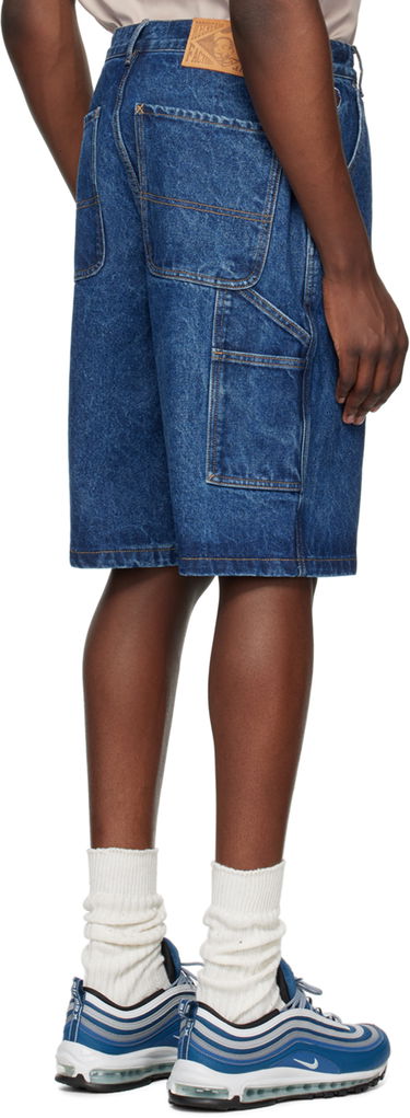 Shorts BBC IceCream ICECREAM Embroidered-Logo Denim Shorts Blå | IC24254, 2
