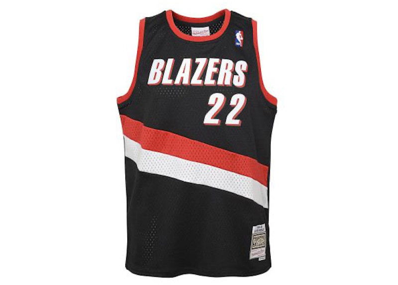 Jersey Mitchell & Ness Mitchell & Ness Portland Trail Blazers Clyde Drexler 1991-92 Swingman Jersey Sort | 9N2B7BRD0-TRACD-Y91