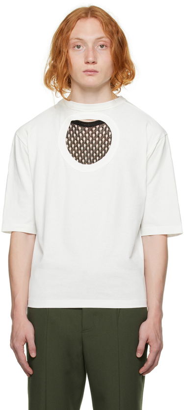 T-shirt Dion Lee Cutout Detail T-Shirt Hvid | C3077F22, 0