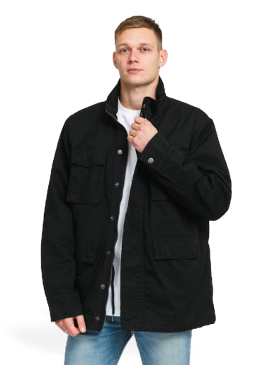 Jakke Urban Classics Big M-65 Jacket Sort | TB4457 Black