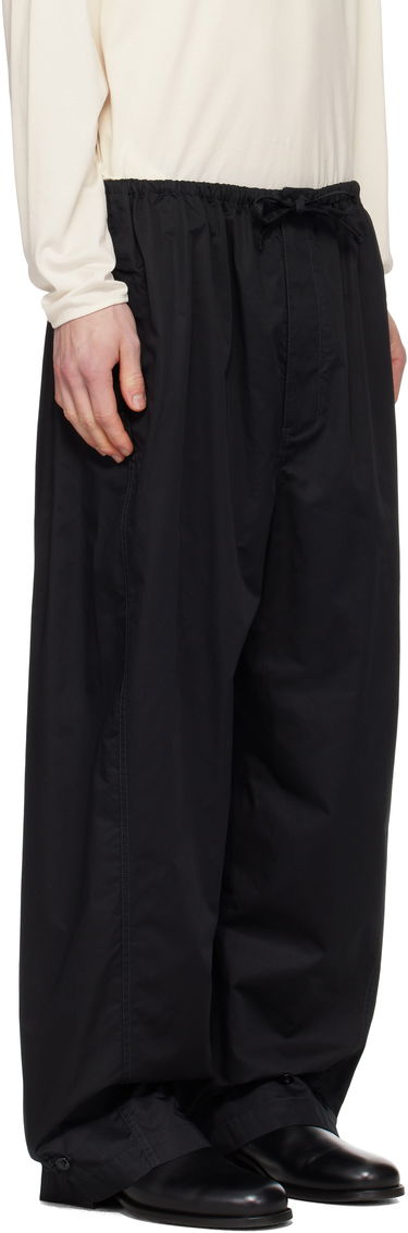 Joggingbukser LEMAIRE Lemaire Twisted Over Trousers Sort | PA1192 LF1207, 1