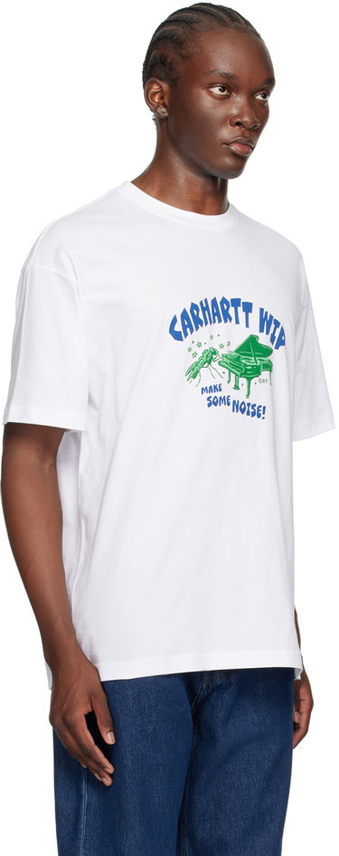 T-shirt Carhartt WIP Graphic Print Cotton T-Shirt Mørkeblå | I033666, 4