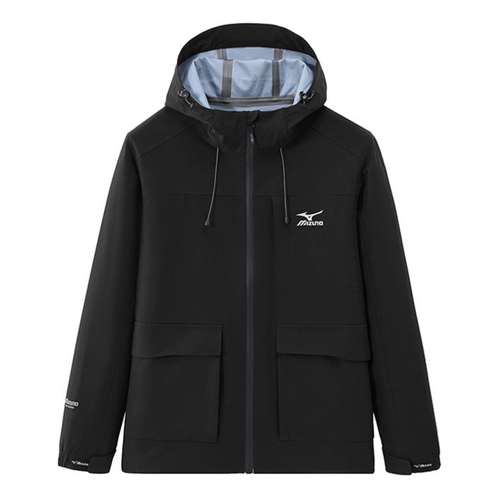 Vindjakke Mizuno Outdoor Hooded Jacket Sort | A2CE3108