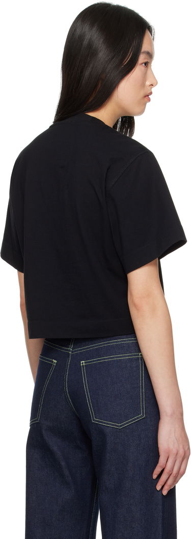 Crop top Off-White Off-White Jewel Mini Arrow Crop T-Shirt Sort | OWAA090S25JER0021072, 2