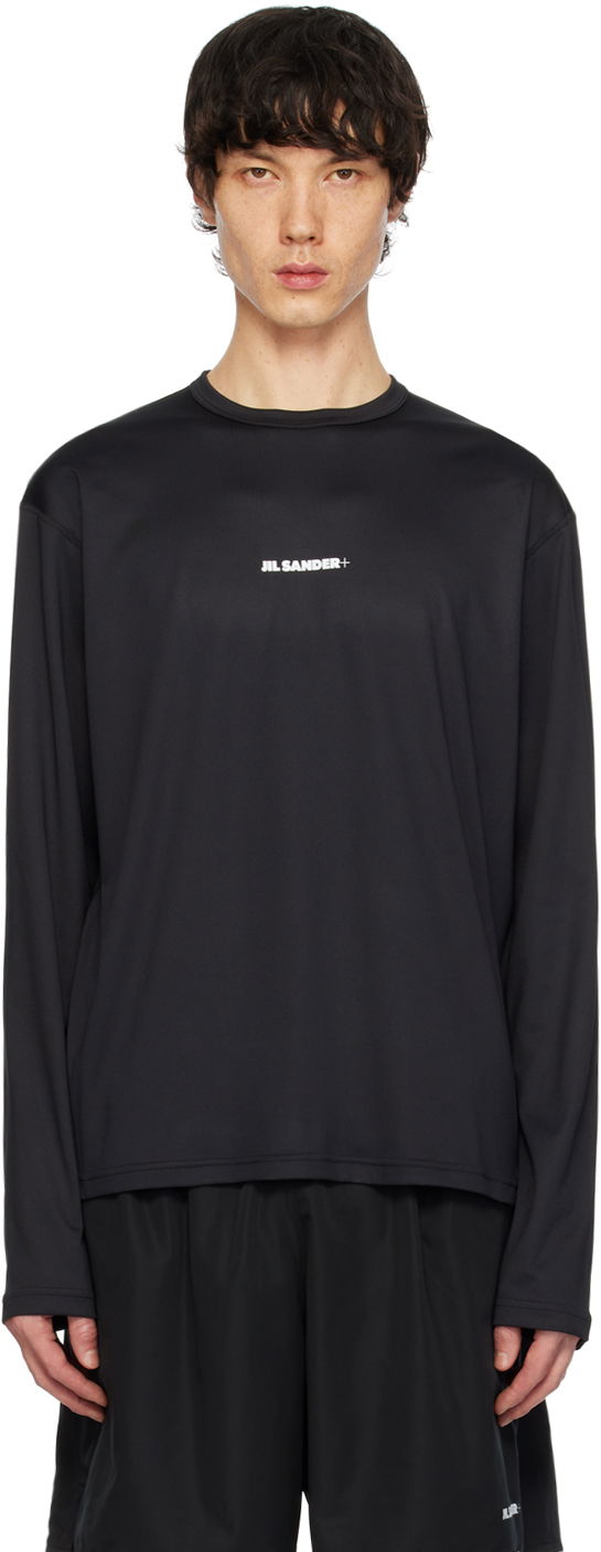 T-shirt Jil Sander Printed T-Shirt Sort | J47GC0022_J20033