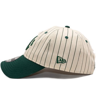 Kasket New Era Pinstripe 9TWENTY Adjustable Baseball Cap Oakland Athletics Beige | 60691239, 2