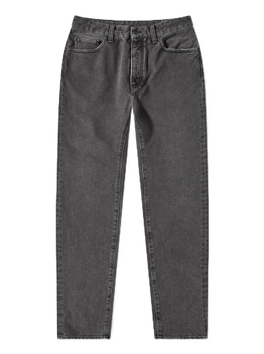 Jeans Palm Angels Curved Back Logo Jean Sort | PMYA012C99DEN0011001