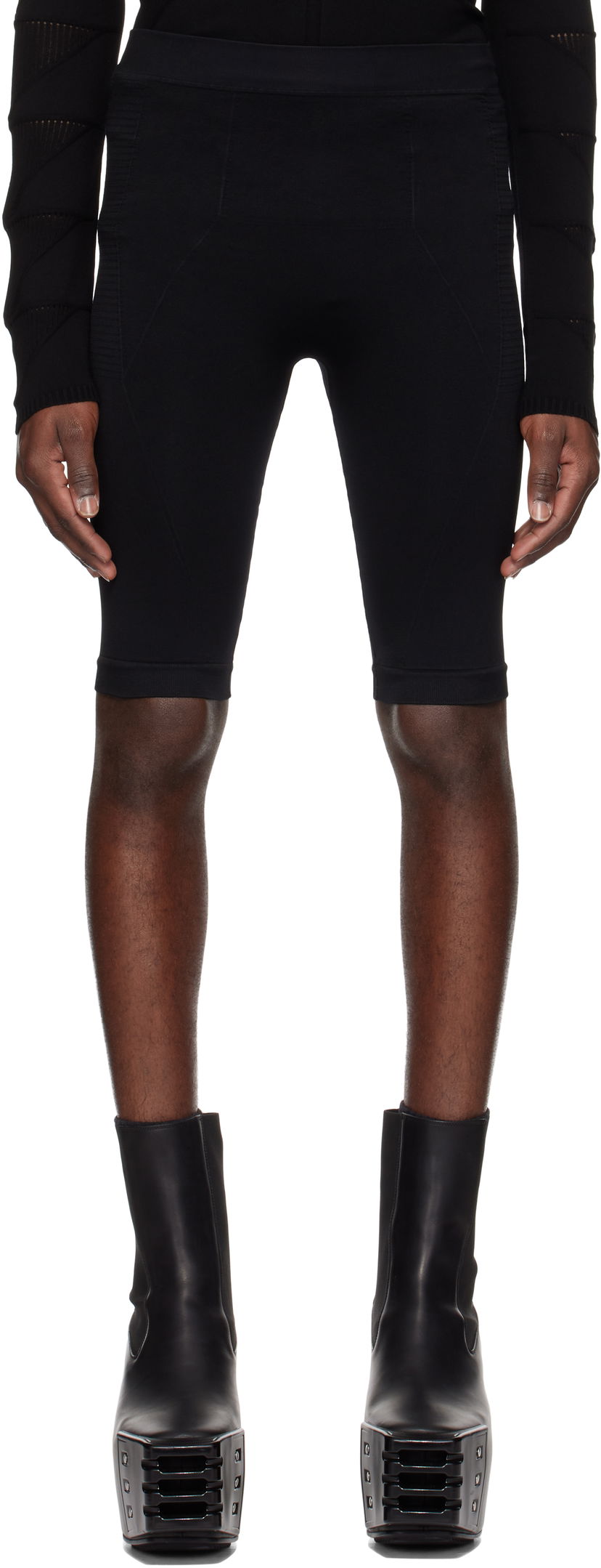 Shorts Rick Owens Rick Owens Hollywood Active Knit Shorts Sort | RU01E5693 KSP
