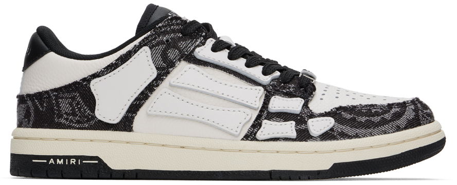 Sneakers og sko AMIRI Bandana Denim Skel Top Low Hvid | AMFOSR1058, 0