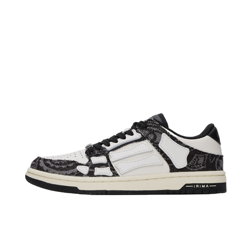 Sneakers og sko AMIRI Bandana Denim Skel Top Low Hvid | AMFOSR1058