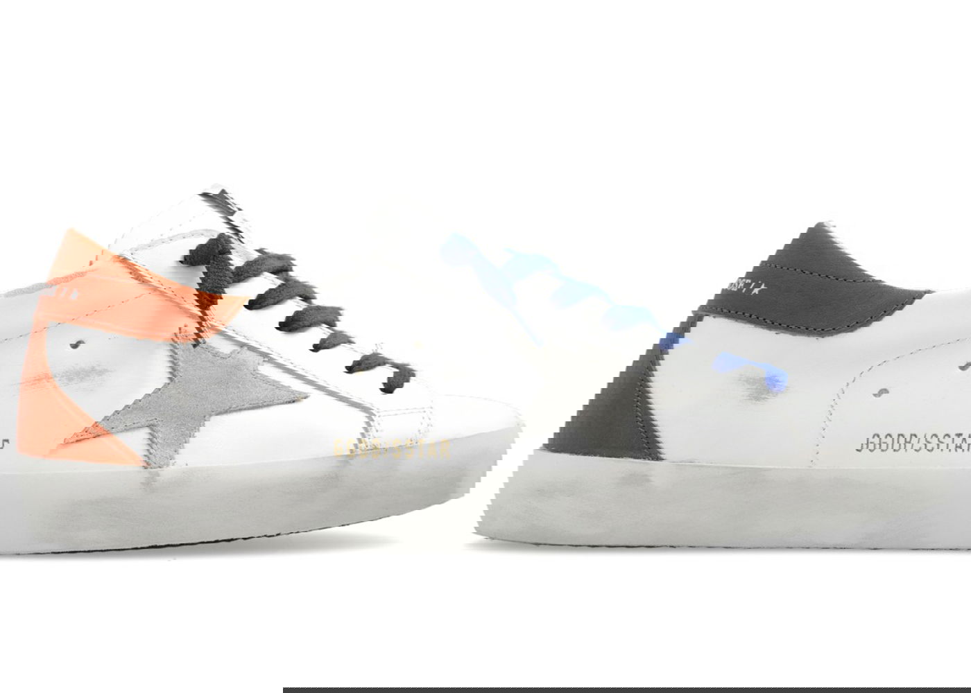 Sneakers og sko Golden Goose Super-Star White Ice Brown Blue Hvid | GMF00102.F004793.11255, 0