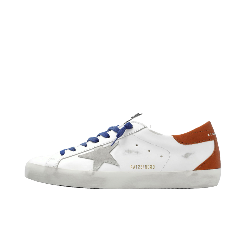 Sneakers og sko Golden Goose Super-Star White Ice Brown Blue Hvid | GMF00102.F004793.11255