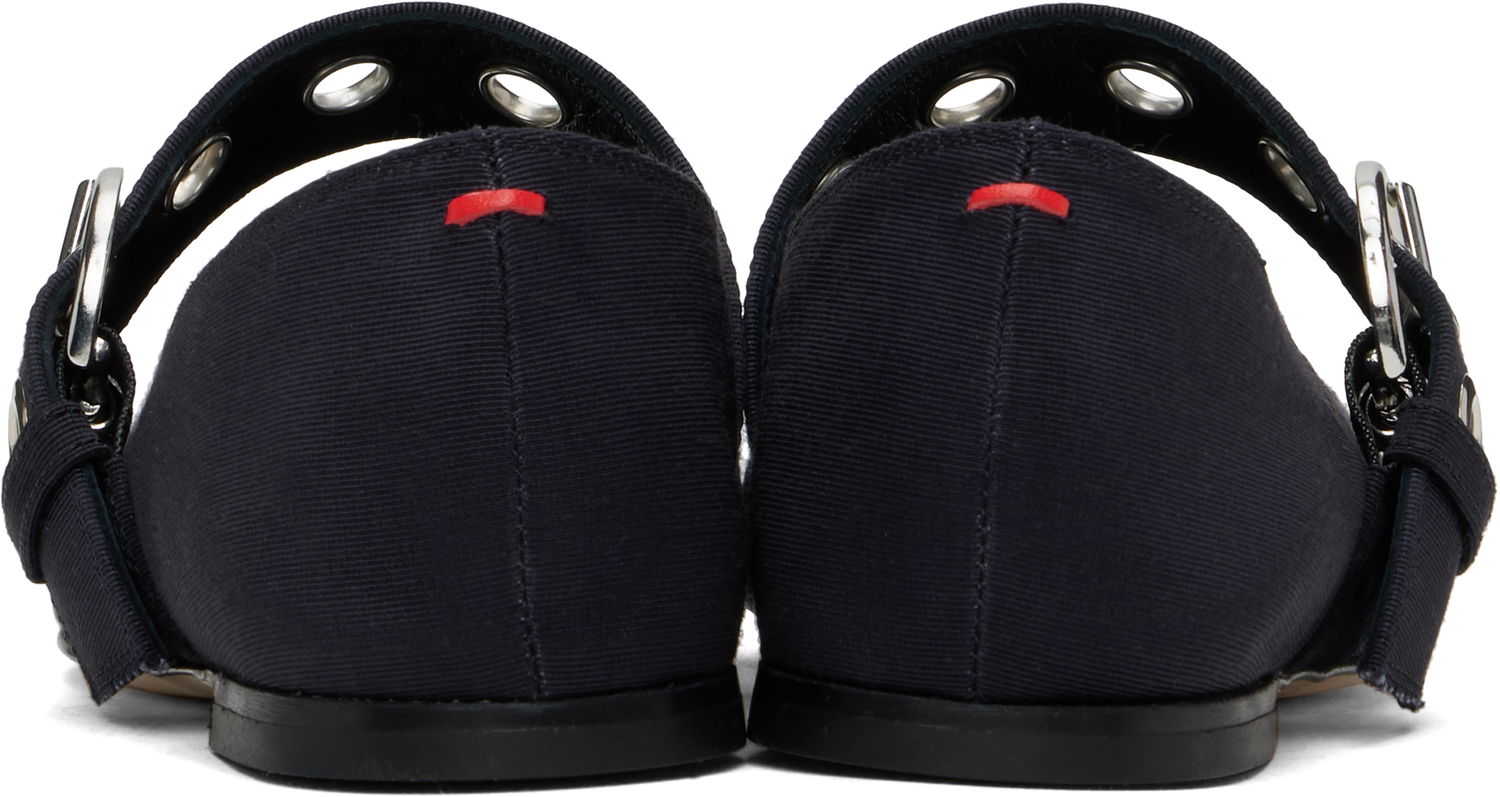 Bælter Aeyde Aeyde Uma Eyelet Ballerina Flats Mørkeblå | A11-FL-RKLS08FL159-SS25-519-069, 1