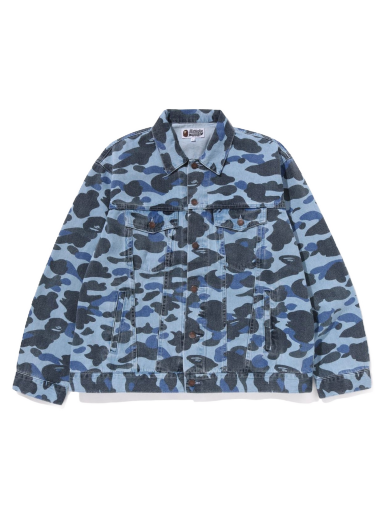 Jakke BAPE Color Camo Denim Jacket Mørkeblå | 1J30-140-008