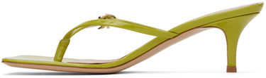 Tilbehør Gianvito Rossi Gianvito Rossi Ribbon Thong Heeled Sandals Grøn | G15320.55RIC.VER, 2