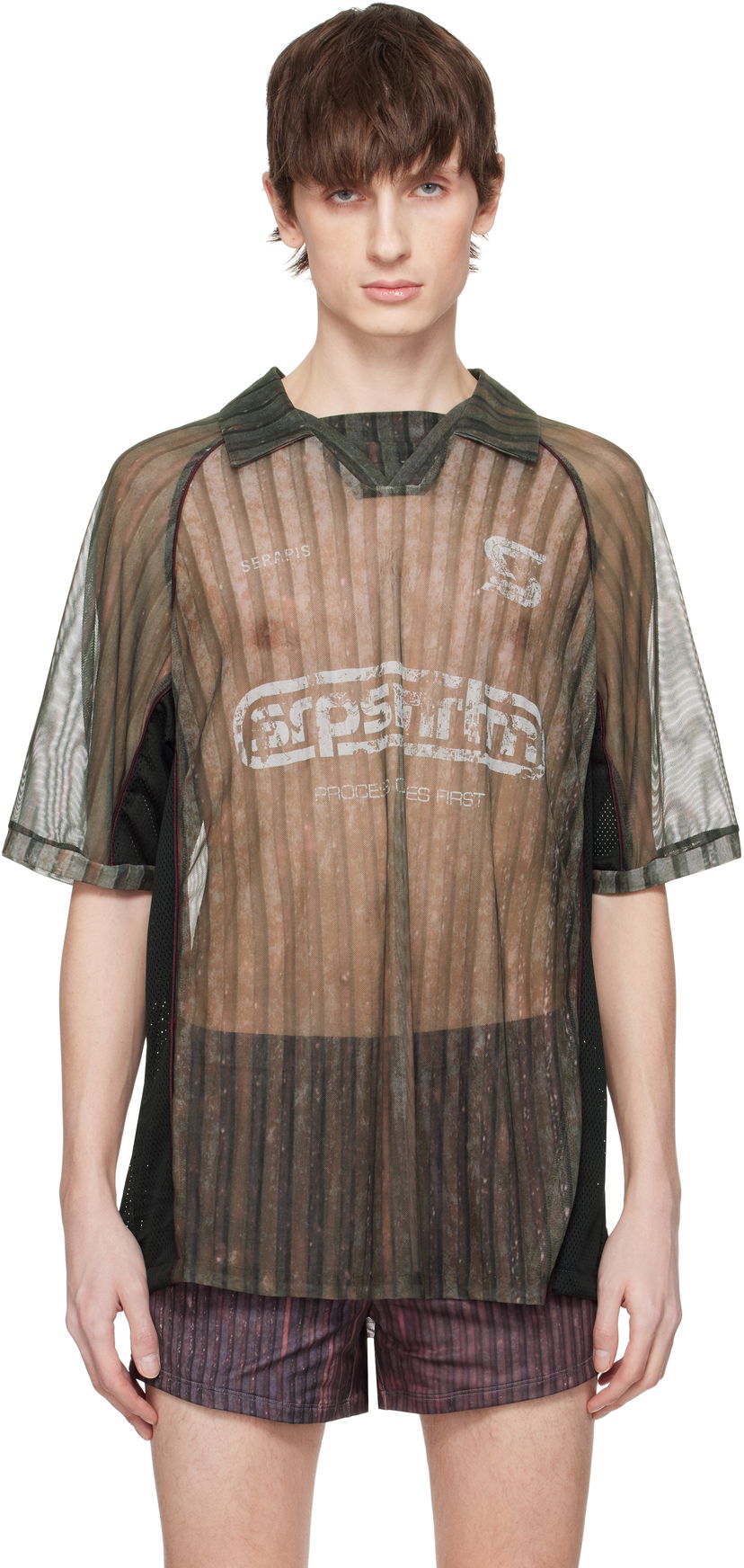 Jersey Serapis Serapis Stripes Football Polo Grøn | SS25_FT_7S