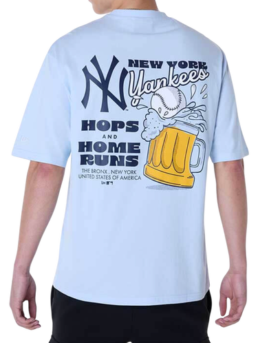 T-shirt New Era New Era MLB New York Yankees Food Graphic Oversized T-Shirt Blå | 60596211-60596211, 1