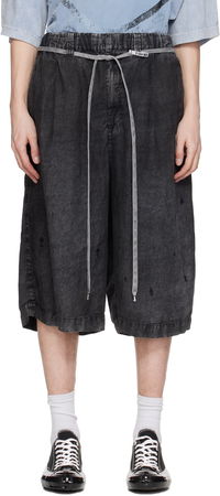 MMY Aged Linen Wide Shorts