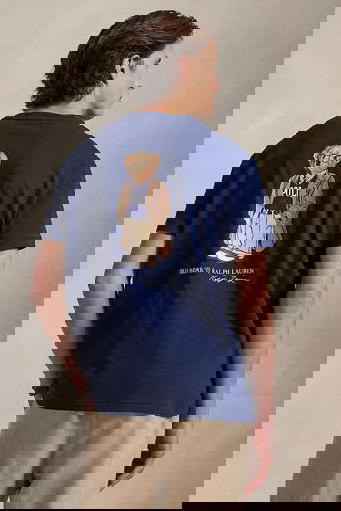 T-shirt Polo by Ralph Lauren Polo Ralph Lauren Sscnpktm12 Short Sleeve T-Shirt Mørkeblå | 710974585, 1