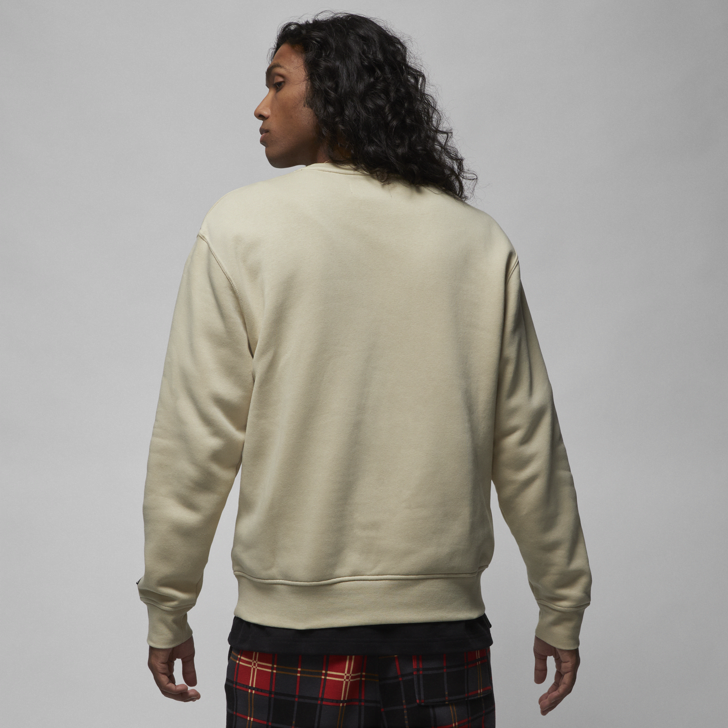 Sweatshirt Jordan Air Jordan Check Logo Crewsweat Beige | DV1574-206, 1