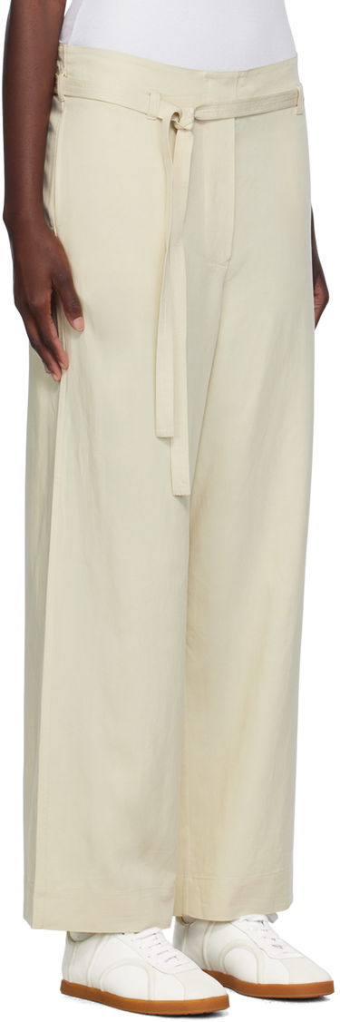 Bukser TOTEME TOTEME Tie-Waist Fluid Trousers Sort | 243-WRB0201-FB0193, 4