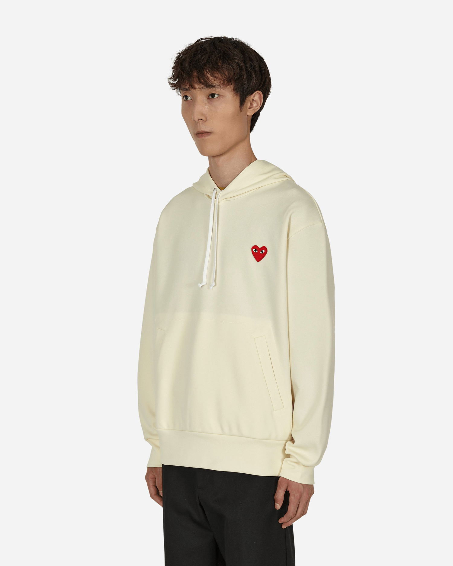 Sweatshirt Comme des Garçons Heart Hooded Sweatshirt Beige | P1T174 3, 1