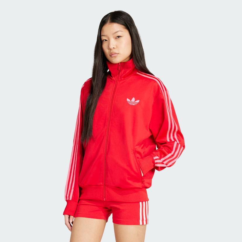 Træningsdragt adidas Performance Adicolor Classic Firebird Loose Track Jacket Rød | JW3665