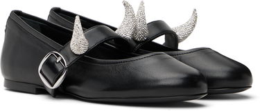 Tøj Coperni Coperni Disney Horn Ballerina Flats Sort | DSH74F6016, 3
