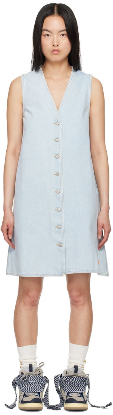 Kjole ERL ERL Levi's Edition Denim Mini Dress Blå | ERL08O301, 0