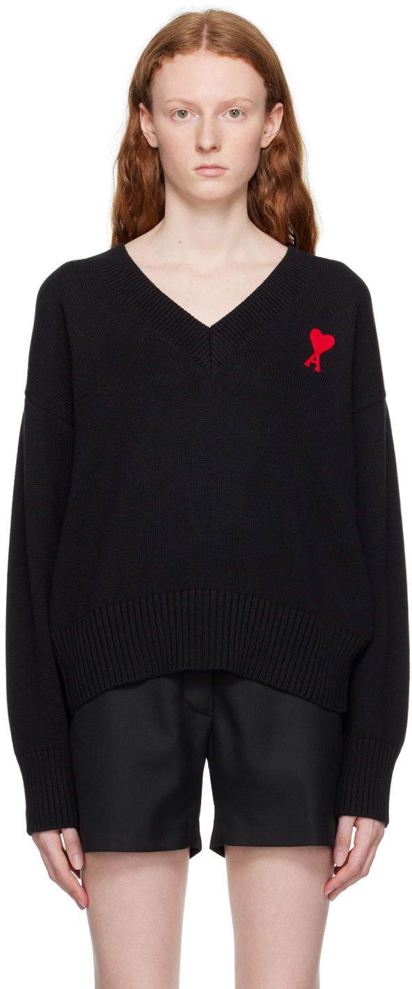 Sweater AMI Sweater Sort | UKS208.016, 0