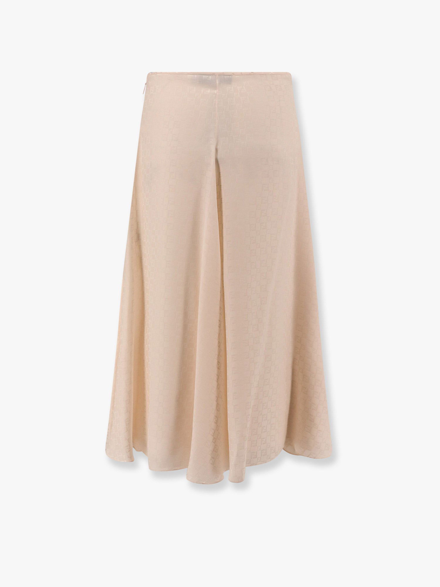 Nederdel FENDI Fendi A-Line Midi Skirt Beige | FQ7655AUQGF1RX0, 1