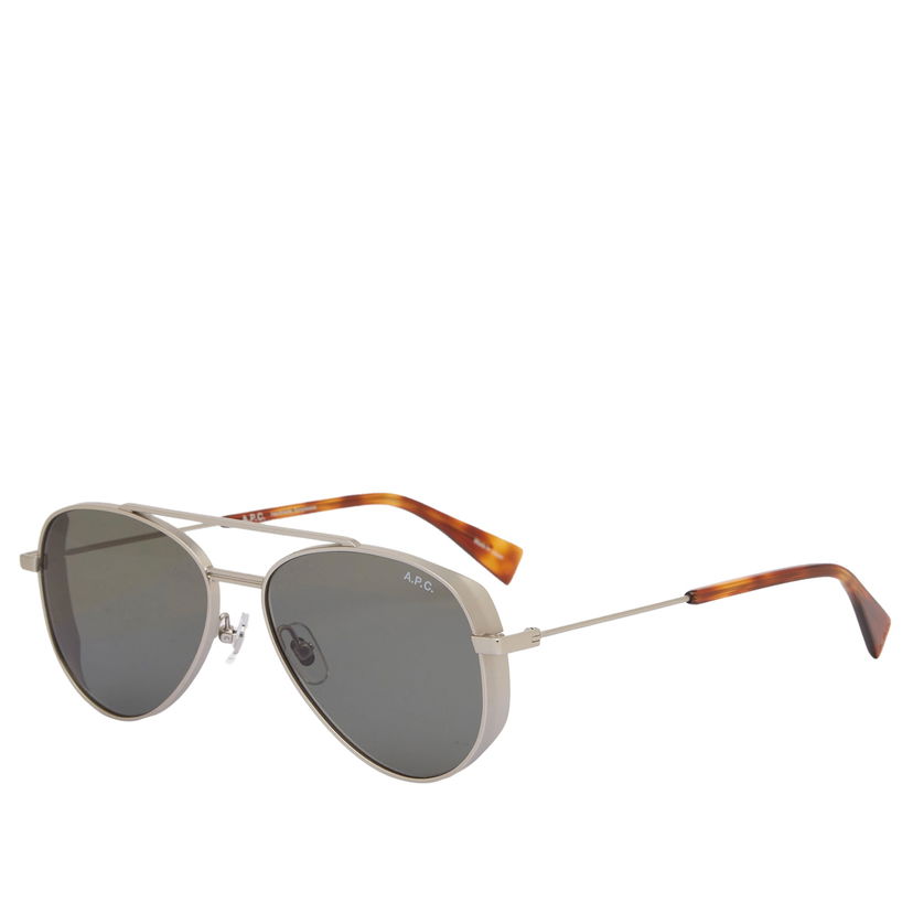 Solbriller A.P.C. A.P.C. Bill Aviator Sunglasses Metalisk | MEAEJ-M75013-RAB