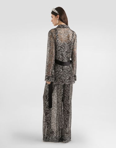 Bukser Dolce & Gabbana Lamé Lace Trousers Flerfarvet | FTC1YTILMCFS0998, 2