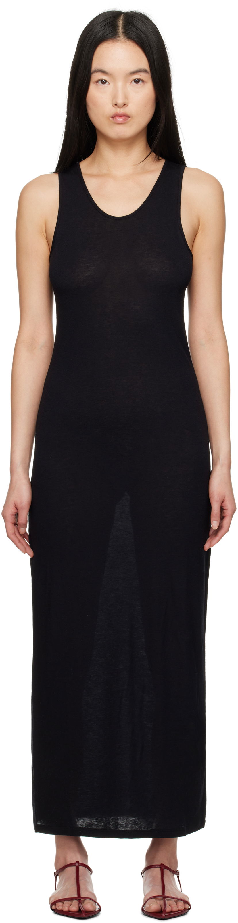 Kjole Loulou de Saison Loulou de Saison Myron Maxi Dress Sort | MYRON