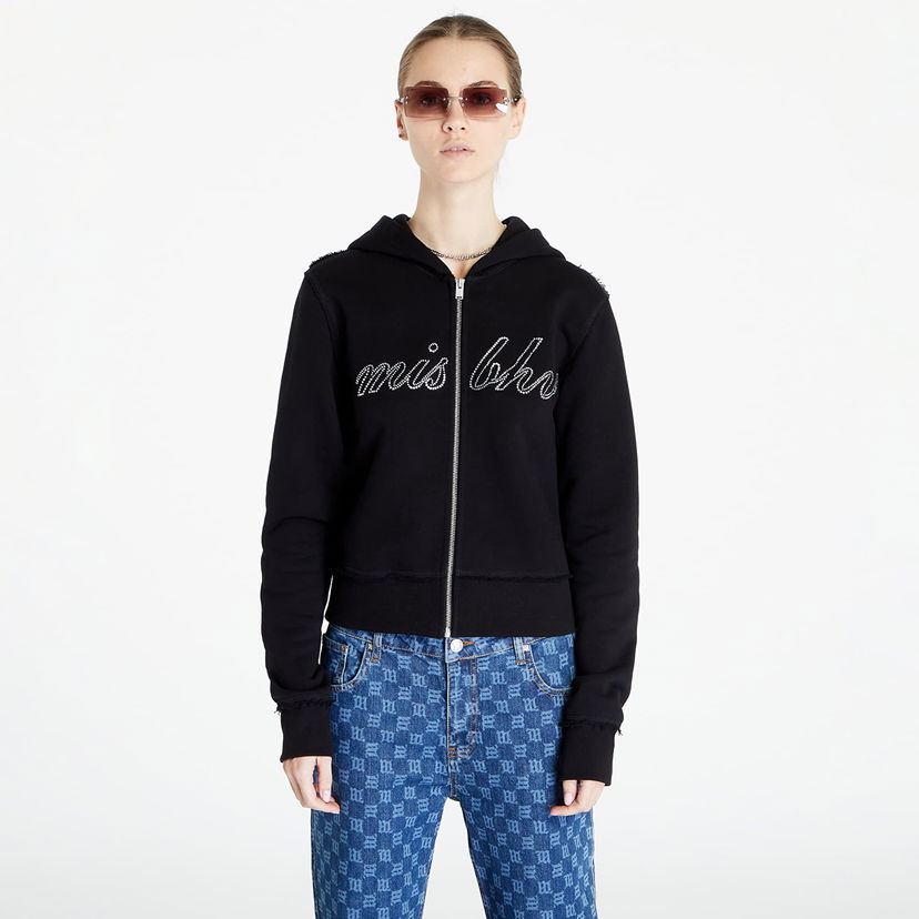 Sweatshirt MISBHV Crystal Zipped Hoodie Sort | 240W201