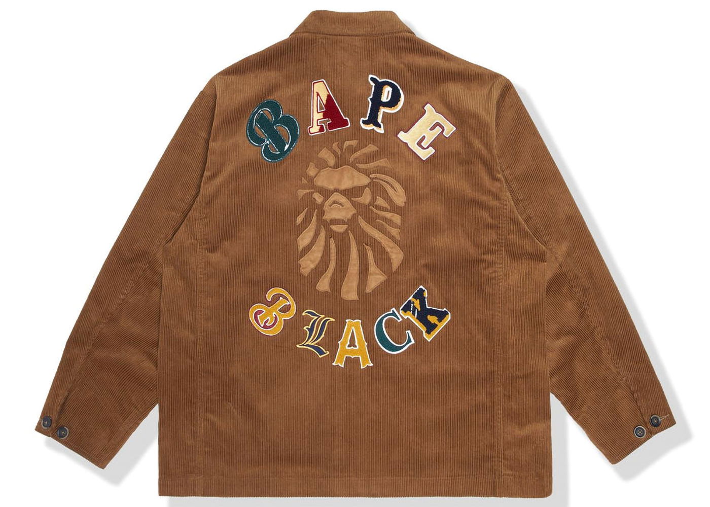 Jakke BAPE BLACK Logo Corduroy Work Jacket Brun | 1I70-140-005, 0
