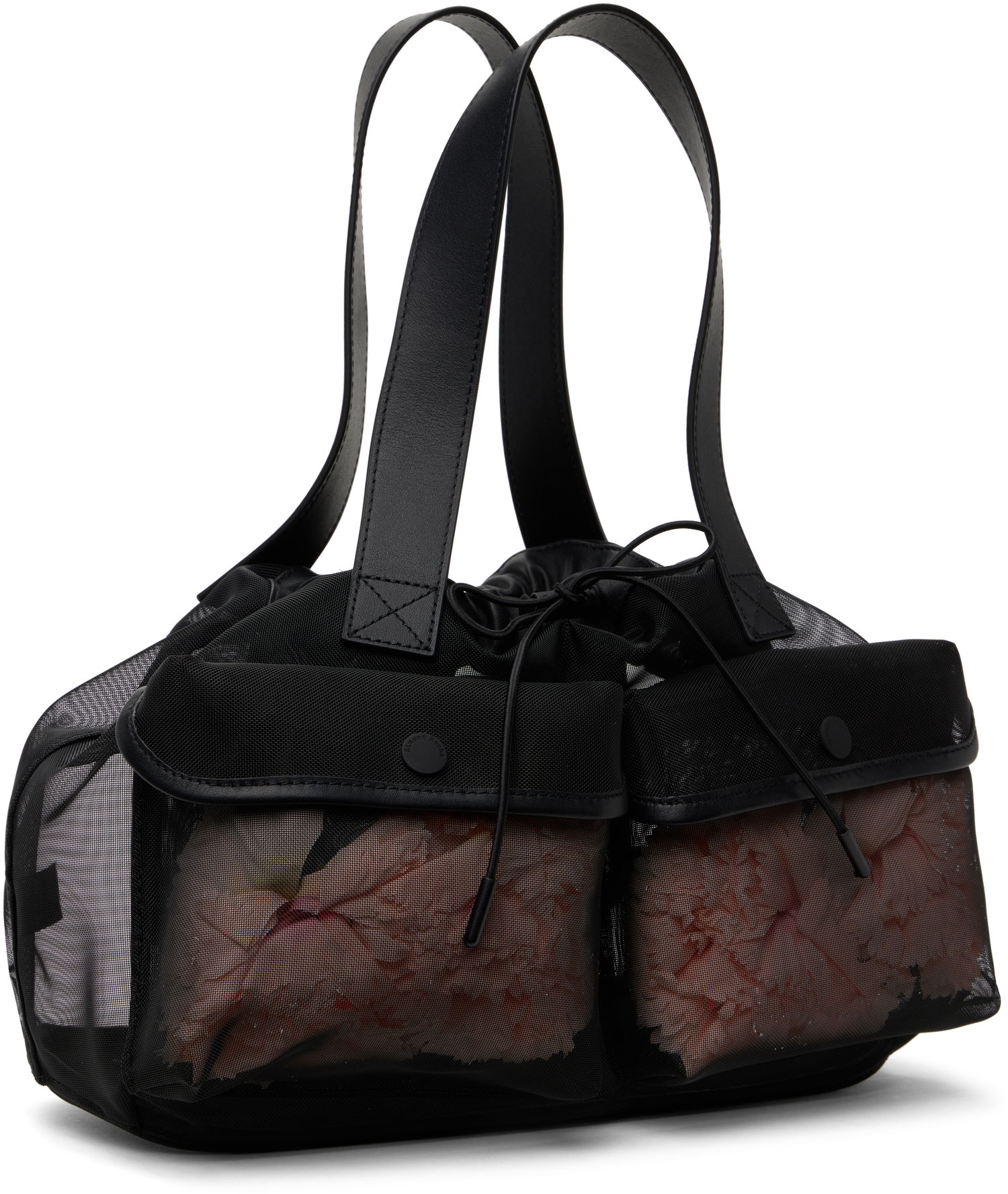 Håndtaske Simone Rocha Simone Rocha Carnation Pocket Tote Sort | BAG186F 0805, 1